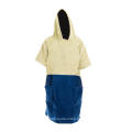 Beach Changing Hooded Towelling Dry Robe Poncho Towel